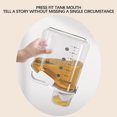 thumbnail image 4 of HLONK Plastic Airtight Rice Storage Bin Cereal Dispenser Storage Box Kitchen Food Grain Rice Container  2000ML Clear Food Storage Box with Pouring Spout, 4 of 7