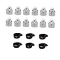 thumbnail image 5 of Raindrops 1 Set 6 Thumb Picks 12 Index Finger Picks Zinc Alloy Black Durable Guitar Finger Picks For Guitars, 5 of 8