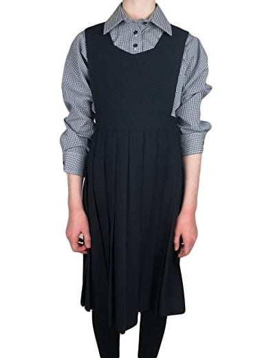 black uniform jumper dress