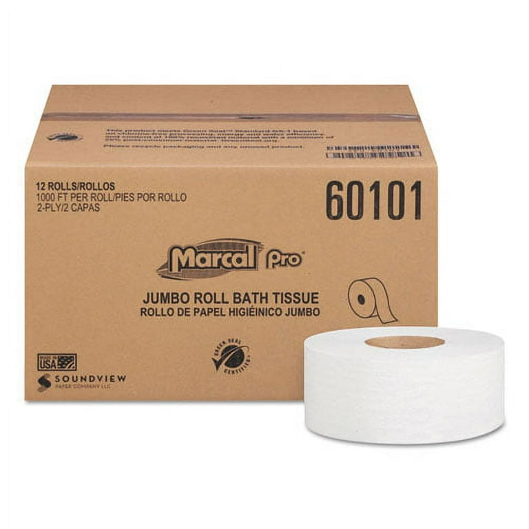 100% Recycled Bathroom Tissue, Septic Safe, 2-Ply, White, 3.3 100% Recycled Bathroom Tissue, Septic Safe, 2-Ply, White, 3.3