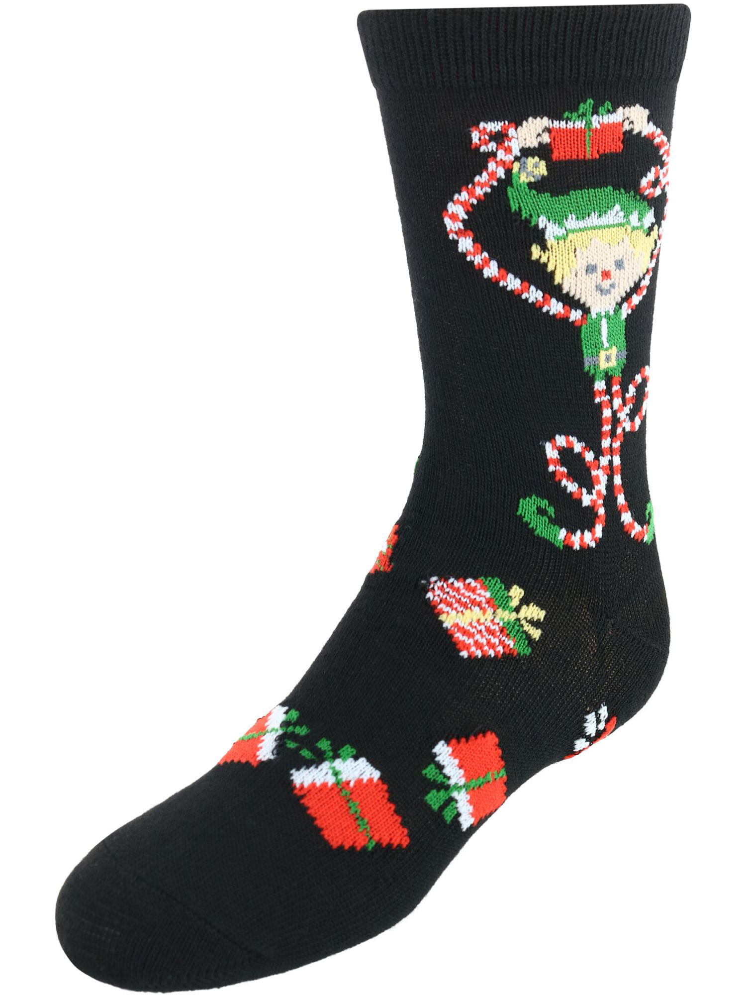 Happy Holidays Womens Christmas Theme Knee High Socks Snowman, Glitter Snowmen, Snowflakes 3Pr 