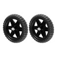 thumbnail image 4 of 2Pcs Wheelbarrow Tire Rubber Caster Lawn Cart Replacement Tire for Travelling Cart Suitcase Replacement Wheel for Wagon Black Luggage Wheel, 4 of 8