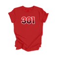 thumbnail image 1 of 301 Baltimore Maryland USA Code Régional Skyline de la Ville Cadeau - T-Shirt Unisexe - Inspired X, 1 of 1
