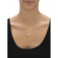 thumbnail image 3 of PalmBeach Jewelry Round Cubic Zirconia Butterfly Necklace in Sterling Silver 18"-20" (.16 TCW), 3 of 5