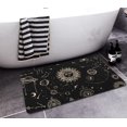 thumbnail image 5 of Constellation Celestial Sun and Moon Goth Diatomaceous Earth Bath Mat Rug-Rubber Non Slip Quick Dry Super Absorbent Thin Bathroom Rugs for Bathtub Shower Room Sink ( 17" L x 27" W ), 5 of 5