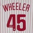 thumbnail image 3 of Framed Zack Wheeler Philadelphia Phillies Autographed White Authentic Jersey - Fanatics Authentic Certified, 3 of 3