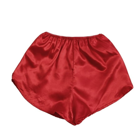 

Women s Exotic Lingerie Sets Silk Satin Flflower Floral Pajamas Underwear Shorts S-X Bodysuit Red S