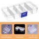 thumbnail image 3 of unbranded 6Ud Caja Transparente De Plástico Con Compartimentos Ajustables Para Organizar Joyería Y Pequeñas Piezas, 3 of 8