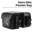 thumbnail image 4 of Retro Leather Bicycle Rearseat Bag Large Capacity Bike Rear Bag Universal Bicycle Rack Seats Bags Multifunctional Cycling Storage Side Bag, 4 of 8