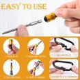 thumbnail image 4 of 18Pcs Bit Holder Keychains 3 Pcs 1/4 3/8 1/2 Inch Socket Portable Hex Shank Screwdriver Impact Drill Bit Holder, 4 of 7