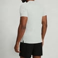 thumbnail image 4 of Men's Short Sleeve Crew Neck T-Shirt with Side Slit Hem – Solid Lightweight Tee Tops for Summer Gym and Casual Wear Basketball Undershirt, 4 of 8
