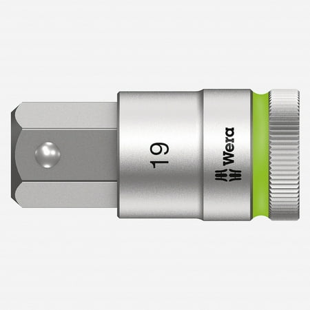 

Wera 003829 1/2 Drive Zyklop Hex-Plus Bit Socket with Holding Function 19mm