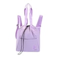thumbnail image 2 of harper Gym Bag Casual Daypack Sports with Front Pocket Yoga Tap Drawstring Backpack Light Purple, 2 of 10