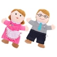 thumbnail image 2 of 2 marionetas de mano de dibujos animados de madre y padre, juguete educativo para niños, 2 of 6