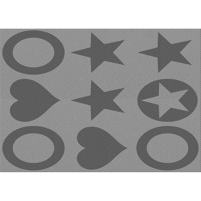 Ahgly Tapis Rectangulaire Lavable en Machine Intérieur Transitionnel Gris Cendré, 7 Pieds x 9 Pieds