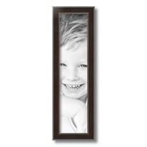 ArtToFrames 5" x 20" Dark Mahogany Silver Picture Frame, 5x20 inch Multi Wood Poster Frame (WOM-5024),  Pack