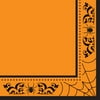 Halloween Orange Wicked Web Lunch Napkins, 18-Count