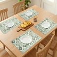 thumbnail image 3 of Unique Bargains Plastic Placemats Set of 6 for Dining Table Decor Indoor Green, 3 of 6