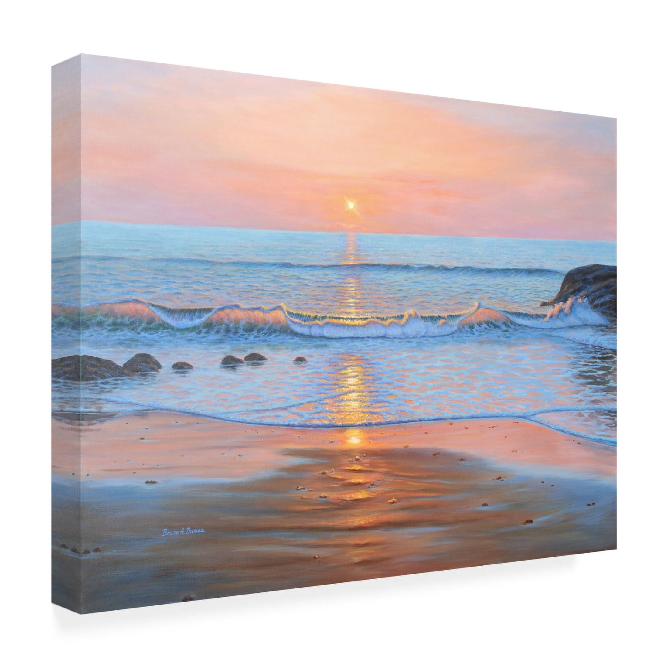 Canvas Wall Art - Bruce Dumas 'Early Breakers' Wall Art for Living Room, Bedroom, or Office Décor by Trademark Fine Art - 24 x 18 Inches