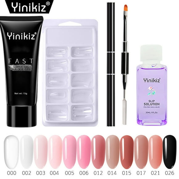 Poly Extension Nail Gel Qiuck Dry Nail Extension Poly Gel Set for Manicure Finger