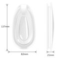 thumbnail image 2 of Tignapoo 5-Pack Soft Silicone Nose Pads for Oakley Eyeglasses, Anti-Slip Comfort Fit with Air Pocket Design, Compatible with Multiple Oakley Models Including Holbrook, Crosshair, and EVR Series., 2 of 5