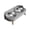 Gray, variant on Stainless Steel Double Dog Bowl, Elevated Pet Feeder with Non-Grip Base, Spill-Proof Double Bowl Feeding Station for Cats and Small Dogs