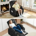 thumbnail image 3 of Vineego power lift recliner chairs massage Single sofa chair with cup holder for elderly,Black, 3 of 7