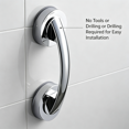 thumbnail image 6 of XIBUFE 2026 New Shower Handles for Elderly Suction No Tools Or Nails Required for Easy Installation Grab Bars for Shower Grab Bars for Bathtubs and Showers Silver 19.4Cm Handle, 6 of 7
