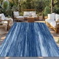 thumbnail image 2 of Navy Blue Outdoor Rug for Patio/Deck/Porch, Non-Slip Large Area Rug 5 x 8 Ft, Vintage Modern Abstract Art Ombre Indoor Outdoor Rugs Washable Area Rugs, Reversible Camping Rug Carpet Runner, 2 of 8