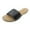 BLACK, variant on COM STAR Women’s Flat Slide Sandals Open Toe Casual Slip-On Summer Slides for Daily and Vacation Wear