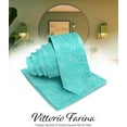 thumbnail image 3 of Vittorio Farina Solid Satin Paisley Necktie & Pocket Square, 3 of 129
