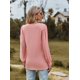 thumbnail image 4 of Camiseta de mujer shaofei de manga larga con escote en V y mangas abullonadas de malla rosa, 4 of 5