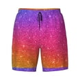 thumbnail image 4 of Lsque Mens Swim Trunks Holiday Shiny Pattern - Bathing Suit Compression Liner - Beach Swim Shorts Swimwear - (S-3XL) - Stretch Quick Dry -Small, 4 of 9