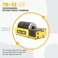 thumbnail image 5 of Tumble-Bee Rock Tumbler - Rotary Rock Tumbler for Polishing Stones, Rocks, Glass and Metals - Polishing Tool for Adults & Kids, Model TB-22, 2X2LB Barrel, 5 of 8