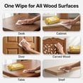 thumbnail image 6 of Air Jungles Wood Cleaner Wipes 70 Count, XL 8in x 10in, Clean Polish Protect Wipe for Wood Furniture, Tables, Cabinets, Remove Dust and Stains, with Vitamin E Gentle for Skin, Lemon Scent, 6 of 7
