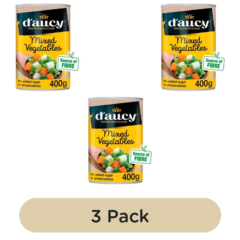D'aucy Mixed Vegetables 400g, British Import (Pack of 3)