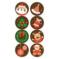 thumbnail image 3 of 500 piezas de pegatinas navideñas de Feliz Navidad, etiquetas navideñas, sellos para sobres, 3 of 5