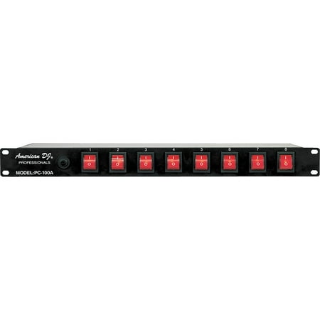 100a Automatic Transfer Switch - American DJ PC-100A 8-Switch ON/OFF Power Center