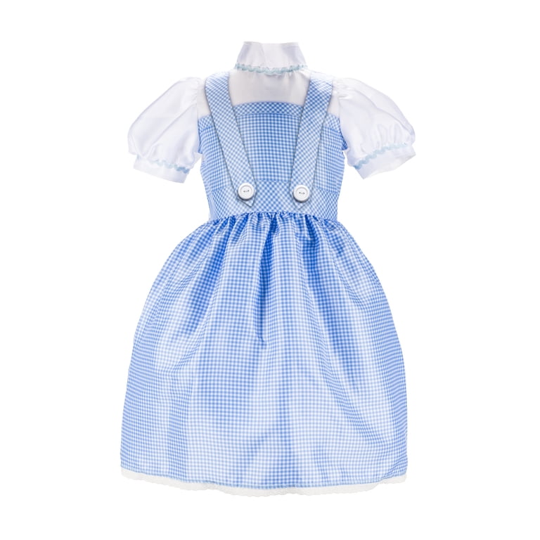 The Wizard of Oz Dorothy Roleplay Blue Dress for Girl Child Ages 3 and up  Fits 4-6x - Walmart.com