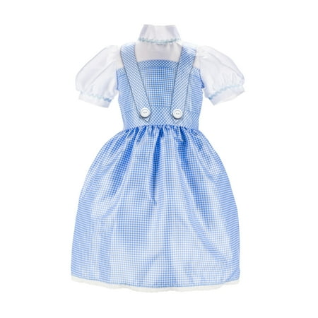 The Wizard of Oz Dorothy Roleplay Blue Dress for Girl Child Ages 3 and up Fits 4-6x