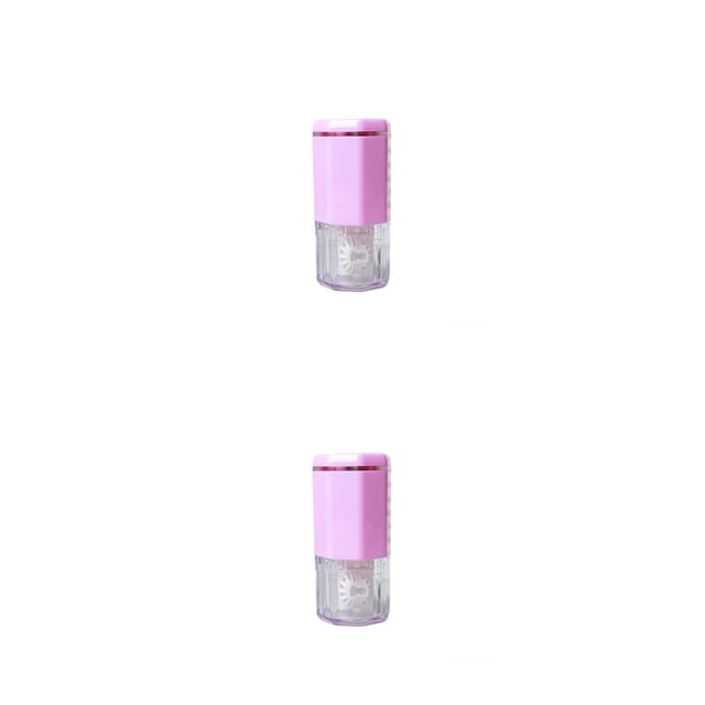 Lavadora de lentes Seitruly Caja de Remojo Accesorios de Viaje 2piezas Rosado