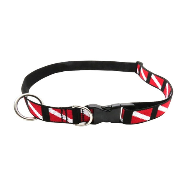 koolsoo Scuba Diving Belt Safety Harness Adjustable Length with Quick Release Buckle Red