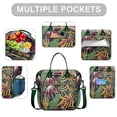thumbnail image 2 of Colorful Exotic Palm Leaf Lunch Tote – Leakproof Insulated Dual Compartment Cooler Bag with Adjustable Strap Reusable Lunch Box for Work, 2 of 7