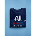 thumbnail image 3 of All American Hubby Sweatshirt Men -Image by Shutterstock, Male 5X-Large, 3 of 4