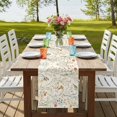 thumbnail image 4 of Spring Floral 36 Inch Table Runner, Summer Birds Botanical Country Pastoral Farmhouse Dresser Scarf Cotton & Linen Tablerunner for Dining/Kitchen Island/Holiday Party Décor Small 13" x 36", 4 of 9