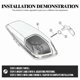 thumbnail image 4 of Universal Motorcycle Saddlebag Lid Lifter for Touring Models 2014-2022, Black/Chrome Finish, 4 of 5