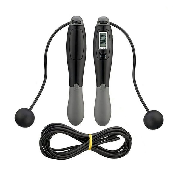 Cuerdas de Salto de Fitness, Mantenimiento Liviano Mantenga Saludable de Doble Uso Profesional de Contabilidad PVC Digital Contador para AL Aire Libre