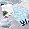 thumbnail image 5 of WhizMax 5x7 Floral Leaf Pattern Area Rug Washable Rugs for Living Room Bedroom Boho Vintage Carpet Colorful Flowers Rug, Blue Gray, 5 of 6
