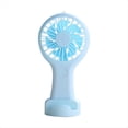 thumbnail image 1 of Mini Ventilador Portátil Azul, Ventilador Recargable USB para Oficina, Dormitorio, Regalo para Estudiantes, Larga Resistencia, 1 of 5