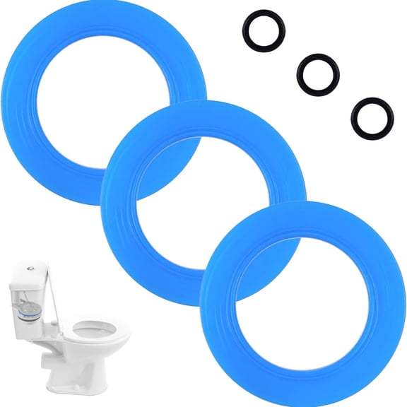 ICERUN 3 Pack Flush Valve Seal for & Eljer Toilets, Silicone Material 7301111-0070A Replacement with O Rings for Champion 4 and Eljer 4